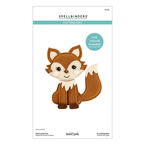 Spellbinders - Felt Stitch & Create Collection - Etched Dies - Forest Fox 2 Spellbinders - Felt Stitch & Create Collection - Etched Dies - Forest Fox