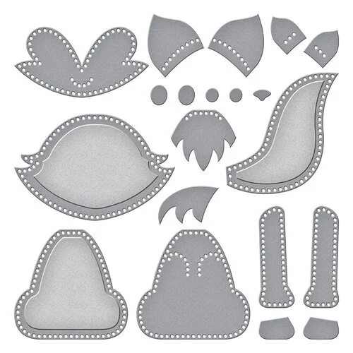 Spellbinders - Felt Stitch & Create Collection - Etched Dies - Forest Fox 3 Spellbinders - Felt Stitch & Create Collection - Etched Dies - Forest Fox