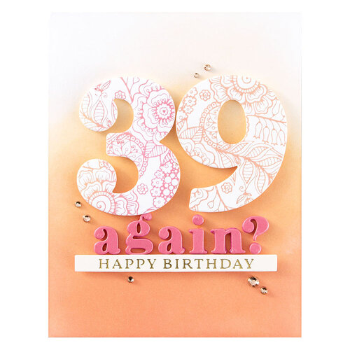 Spellbinders - Etched Dies - Bold Numbers 6 Spellbinders - Etched Dies - Bold Numbers