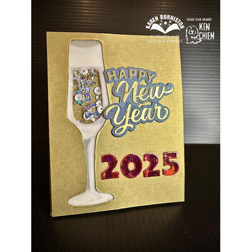 Karen Burniston - Craft Dies - Happy New Year 6 Karen Burniston - Craft Dies - Happy New Year