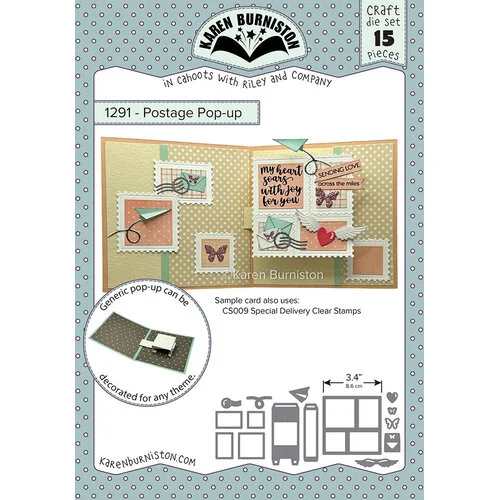 Karen Burniston - Craft Dies - Postage Pop-Up