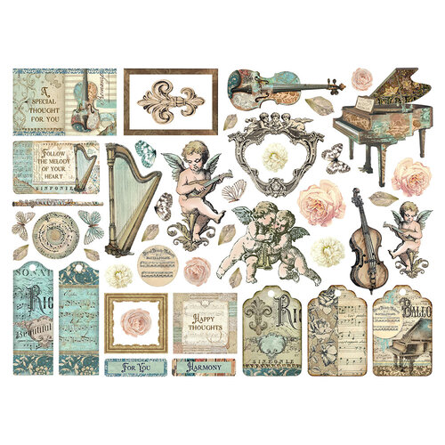 Stamperia - Music Collection - Assorted Die Cuts