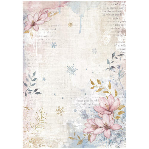Stamperia - Dewdrops Collection - A4 Rice Paper - 6 Pack