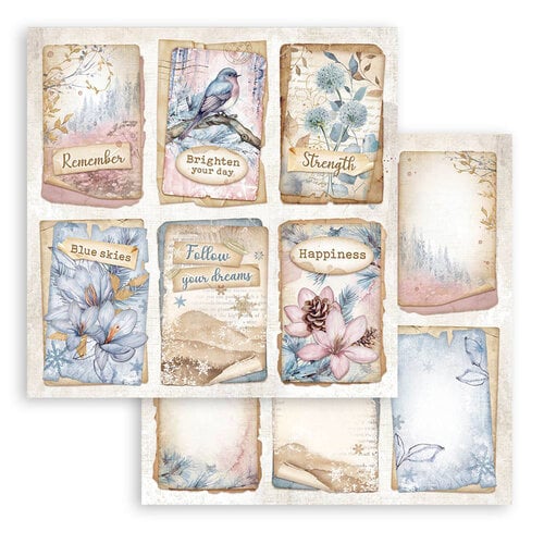 Stamperia - Dewdrops Collection - 8 x 8 Paper Pad 10 Stamperia - Dewdrops Collection - 8 x 8 Paper Pad