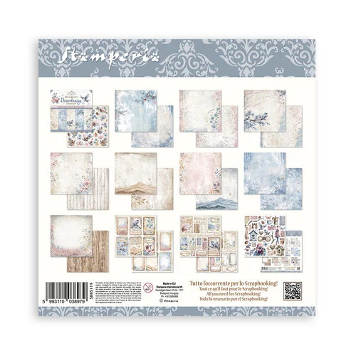 Stamperia - Dewdrops Collection - 8 x 8 Paper Pad 13 Stamperia - Dewdrops Collection - 8 x 8 Paper Pad