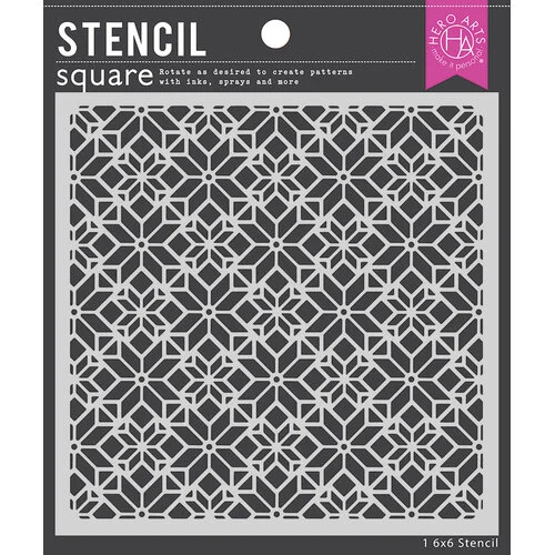 Hero Arts - Stencils - Poinsettia Stained Glass Pattern