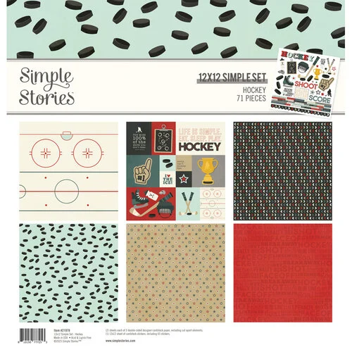Simple Stories - Hockey Collection - 12 x 12 Collection Kit