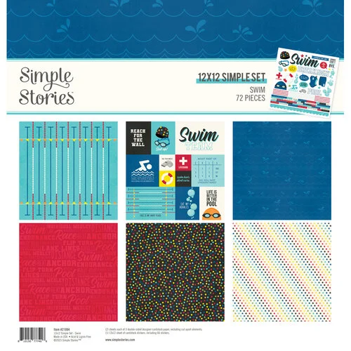 Simple Stories - Swim Collection - 12 x 12 Collection Kit 1 Simple Stories - Swim Collection - 12 x 12 Collection Kit