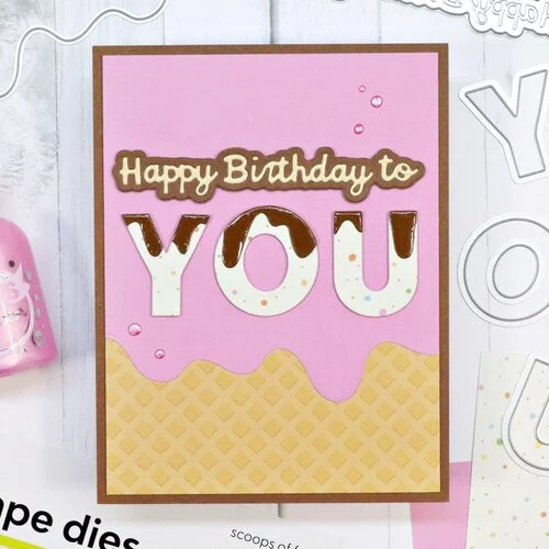 Scrapbook.com - Decorative Die Set - Scoops of Fun 4 Scrapbook.com - Decorative Die Set - Scoops of Fun