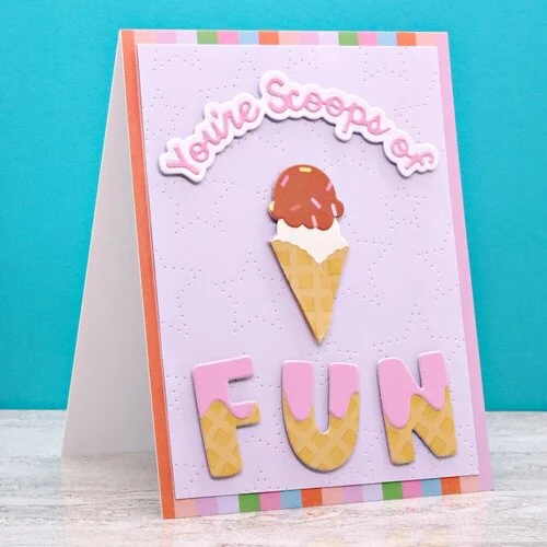 Scrapbook.com - Decorative Die Set - Scoops of Fun 6 Scrapbook.com - Decorative Die Set - Scoops of Fun