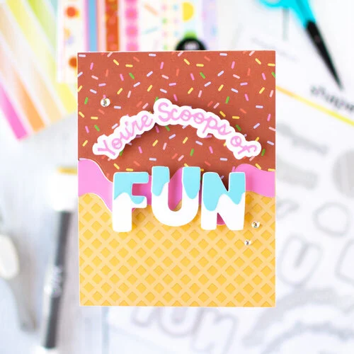 Scrapbook.com - Decorative Die Set - Scoops of Fun 8 Scrapbook.com - Decorative Die Set - Scoops of Fun