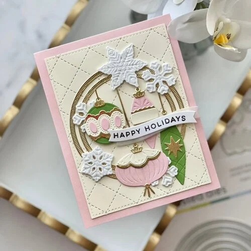 Scrapbook.com - Decorative Die Set - Nested Dash Circle Frames 6 Scrapbook.com - Decorative Die Set - Nested Dash Circle Frames