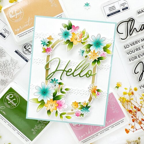 Pinkfresh Studio - Gentle Greetings and Greenery Collection - Press Plates - Basic Sentiments 6 Pinkfresh Studio - Gentle Greetings and Greenery Collection - Press Plates - Basic Sentiments