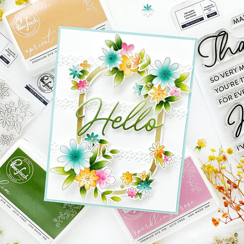 Pinkfresh Studio - Gentle Greetings and Greenery Collection - Press Plates - Basic Sentiments 7 Pinkfresh Studio - Gentle Greetings and Greenery Collection - Press Plates - Basic Sentiments