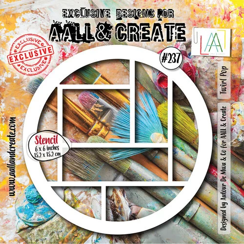 AALL and Create - Stencils - Twirl Pop