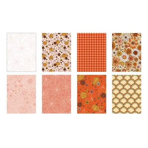 Scrapbook.com - Harvest - Patterned Cardstock Paper Pad - Double Sided - 6x8 - 40 Sheets