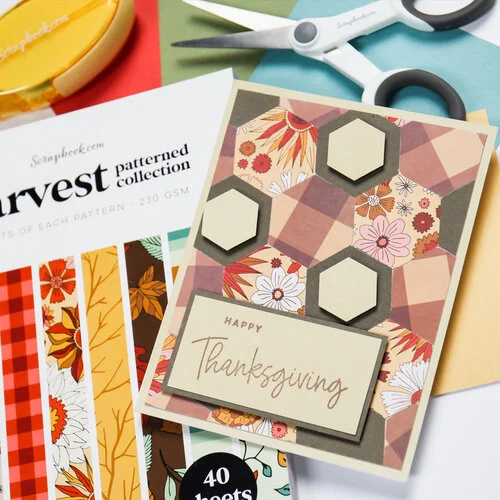 Scrapbook.com - Harvest - Patterned Cardstock Paper Pad - Double Sided - 6x8 - 40 Sheets 6 Scrapbook.com - Harvest - Patterned Cardstock Paper Pad - Double Sided - 6x8 - 40 Sheets