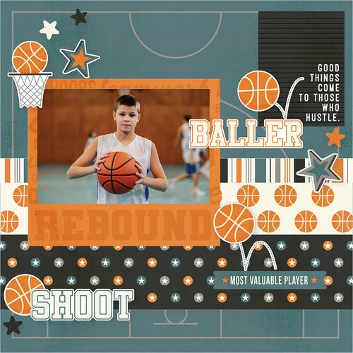 Simple Stories - Basketball Collection - 12 x 12 Collection Kit