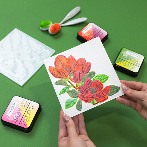 Lisa Horton Crafts - 3D Embossing Folder - Magnolia Corner