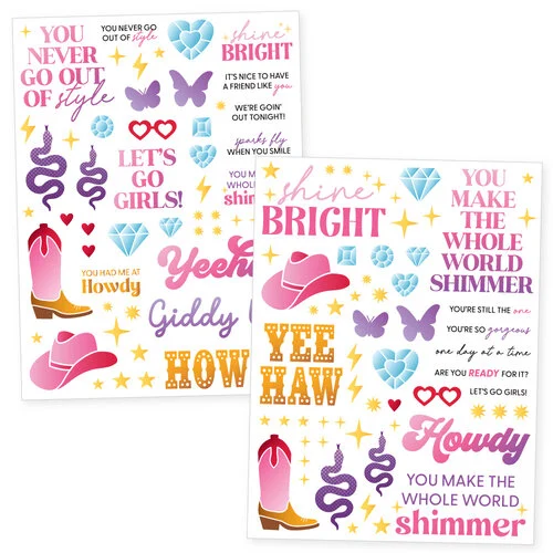 Scrapbook.com - Shimmer - Rub-On Transfers - 6x8 - 2 Sheets 1 Scrapbook.com - Shimmer - Rub-On Transfers - 6x8 - 2 Sheets