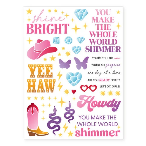 Scrapbook.com - Shimmer - Rub-On Transfers - 6x8 - 2 Sheets 3 Scrapbook.com - Shimmer - Rub-On Transfers - 6x8 - 2 Sheets