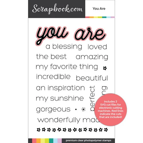 Scrapbook.com - Clear Photopolymer Stamp Set - Encouragement Bundle 3 Scrapbook.com - Clear Photopolymer Stamp Set - Encouragement Bundle