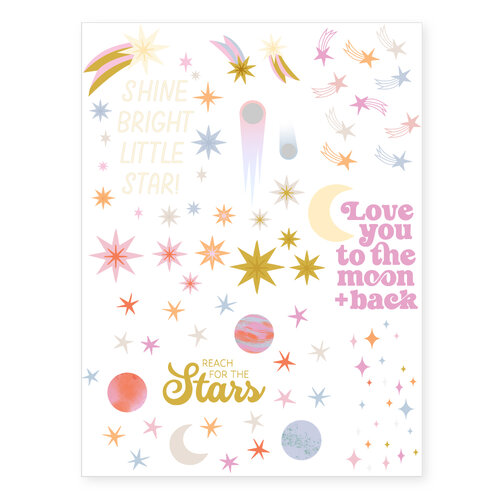Scrapbook.com - Cosmic - Rub-On Transfers - 6x8 - 2 Sheets 2 Scrapbook.com - Cosmic - Rub-On Transfers - 6x8 - 2 Sheets