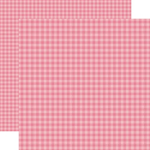 Echo Park - Gingham Collection - 12 x 12 Double Sided Paper - Watermelon 1 Echo Park - Gingham Collection - 12 x 12 Double Sided Paper - Watermelon