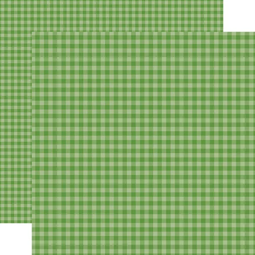 Echo Park - Gingham Collection - 12 x 12 Double Sided Paper - Leaf Green 1 Echo Park - Gingham Collection - 12 x 12 Double Sided Paper - Leaf Green
