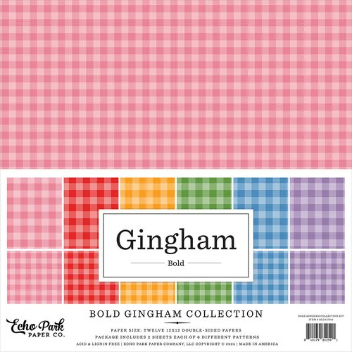 Echo Park - Gingham Collection - 12 x 12 Collection Kit - Bold Gingham 1 Echo Park - Gingham Collection - 12 x 12 Collection Kit - Bold Gingham