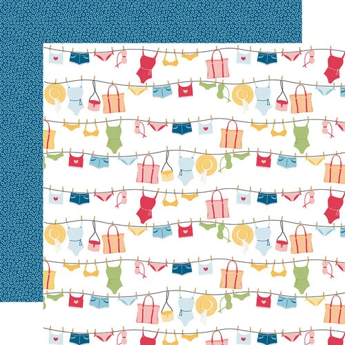 Echo Park - Have A Great Summer Collection - 12 x 12 Double Sided Paper - Summer Days Apparel 1 Echo Park - Have A Great Summer Collection - 12 x 12 Double Sided Paper - Summer Days Apparel