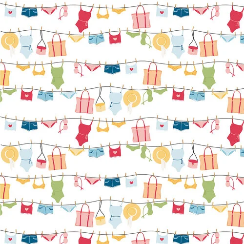 Echo Park - Have A Great Summer Collection - 12 x 12 Double Sided Paper - Summer Days Apparel 2 Echo Park - Have A Great Summer Collection - 12 x 12 Double Sided Paper - Summer Days Apparel