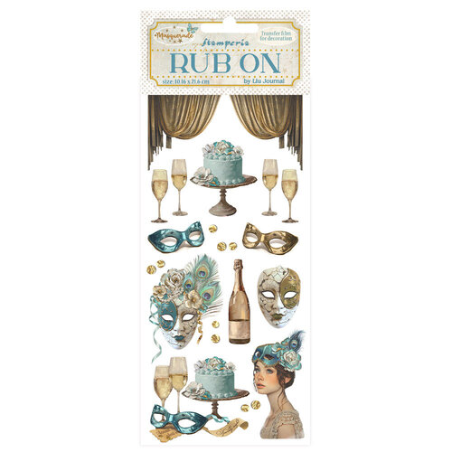 Stamperia - Masquerade Collection - Rub- On Transfers - Masks 1 Stamperia - Masquerade Collection - Rub- On Transfers - Masks