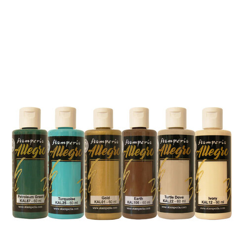 Stamperia - Masquerade Collection - Allegro Paint - 6 Pack