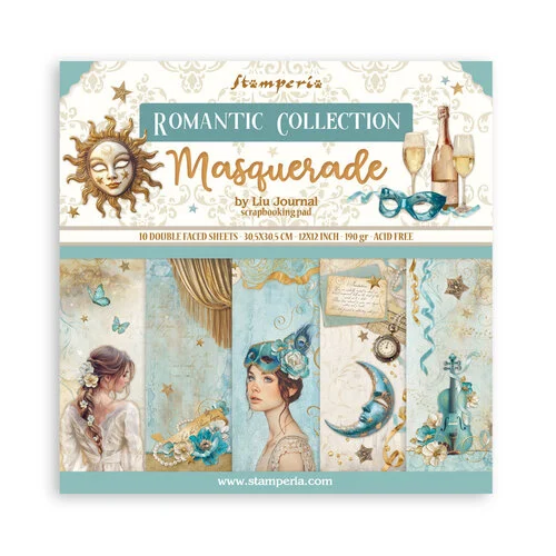 Stamperia - Masquerade Collection - 12 x 12 Paper Pad 1 Stamperia - Masquerade Collection - 12 x 12 Paper Pad