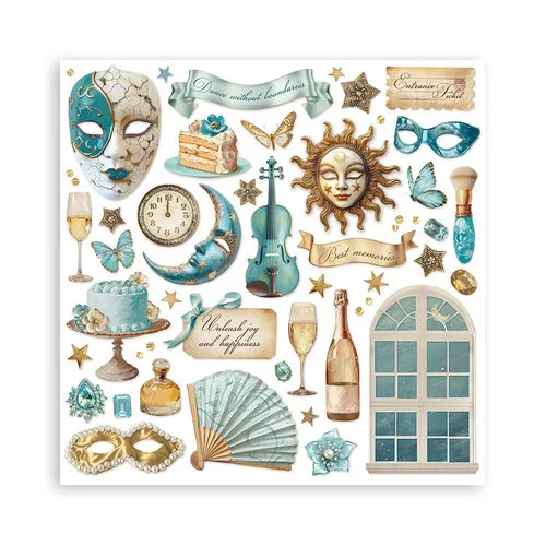 Stamperia - Masquerade Collection - 12 x 12 Paper Pad 12 Stamperia - Masquerade Collection - 12 x 12 Paper Pad
