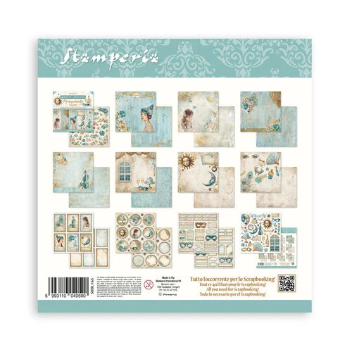 Stamperia - Masquerade Collection - 12 x 12 Paper Pad 13 Stamperia - Masquerade Collection - 12 x 12 Paper Pad