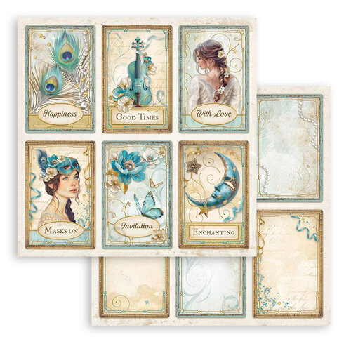 Stamperia - Masquerade Collection - 12 x 12 Paper Pad 9 Stamperia - Masquerade Collection - 12 x 12 Paper Pad