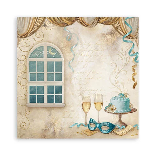 Stamperia - Masquerade Collection - 12 x 12 Paper Pad - Single Face