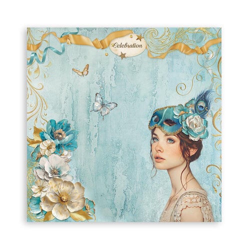 Stamperia - Masquerade Collection - 12 x 12 Paper Pad - Single Face