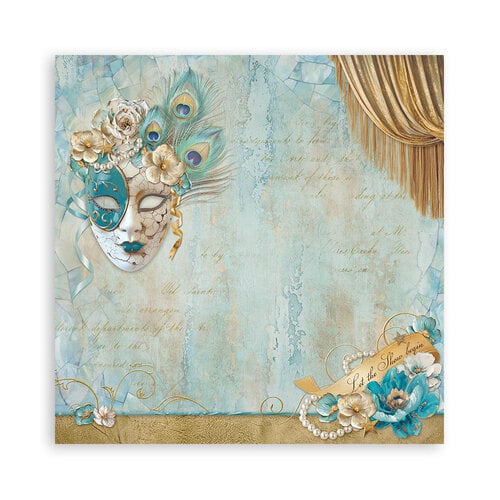 Stamperia - Masquerade Collection - 12 x 12 Paper Pad - Single Face