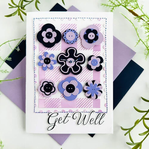 Papertrey Ink - Metal Dies - Into The Blooms - Cute As A Button 5 Papertrey Ink - Metal Dies - Into The Blooms - Cute As A Button