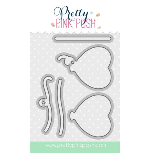 Pretty Pink Posh - Dies - Heart Balloons