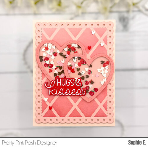 Pretty Pink Posh - Stencils - Diamond Grid