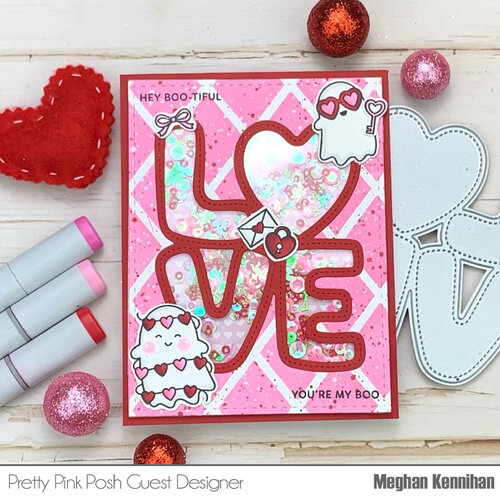 Pretty Pink Posh - Stencils - Diamond Grid