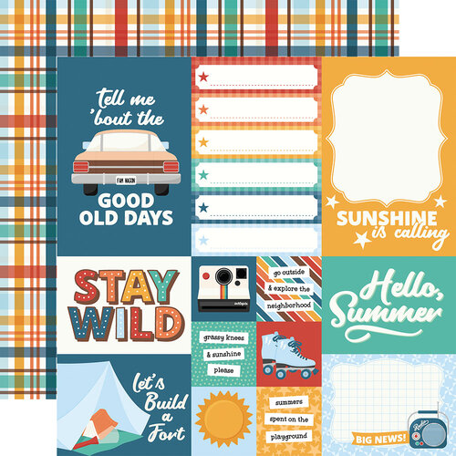 Echo Park - Summer Break Collection - 12 x 12 Double Sided Paper - Multi Journaling Cards 1 Echo Park - Summer Break Collection - 12 x 12 Double Sided Paper - Multi Journaling Cards