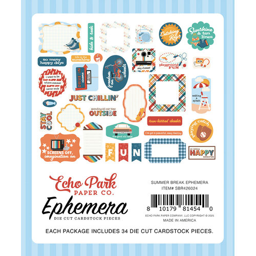Echo Park - Summer Break Collection - Ephemera - 2 Echo Park - Summer Break Collection - Ephemera -