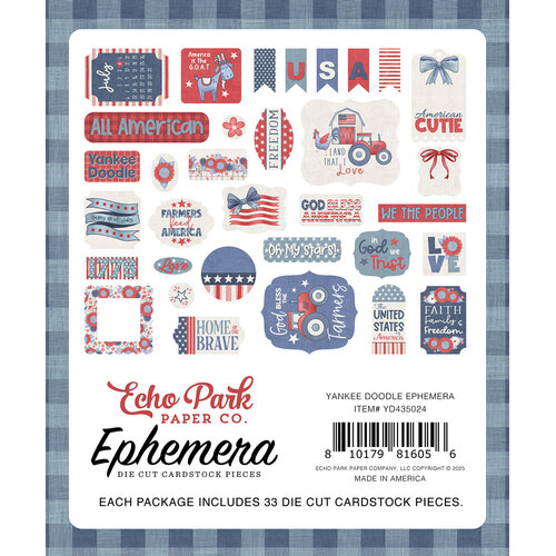 Echo Park - Yankee Doodle Collection - Ephemera 2 Echo Park - Yankee Doodle Collection - Ephemera