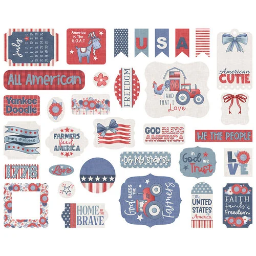 Echo Park - Yankee Doodle Collection - Ephemera 3 Echo Park - Yankee Doodle Collection - Ephemera