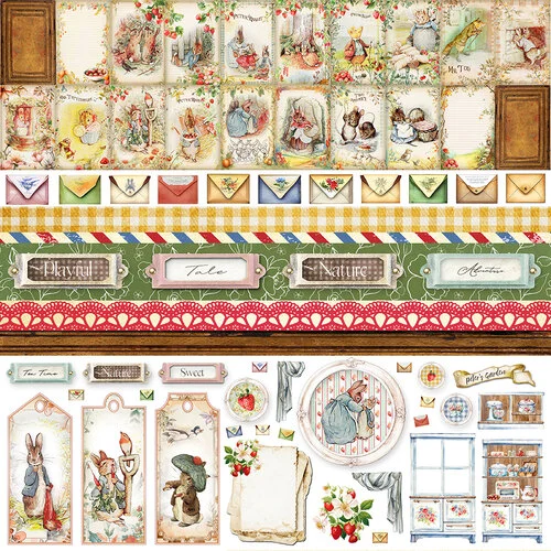 Memory Place - Peter's Garden Collection - 12 x 12 Double Sided Paper - Tale